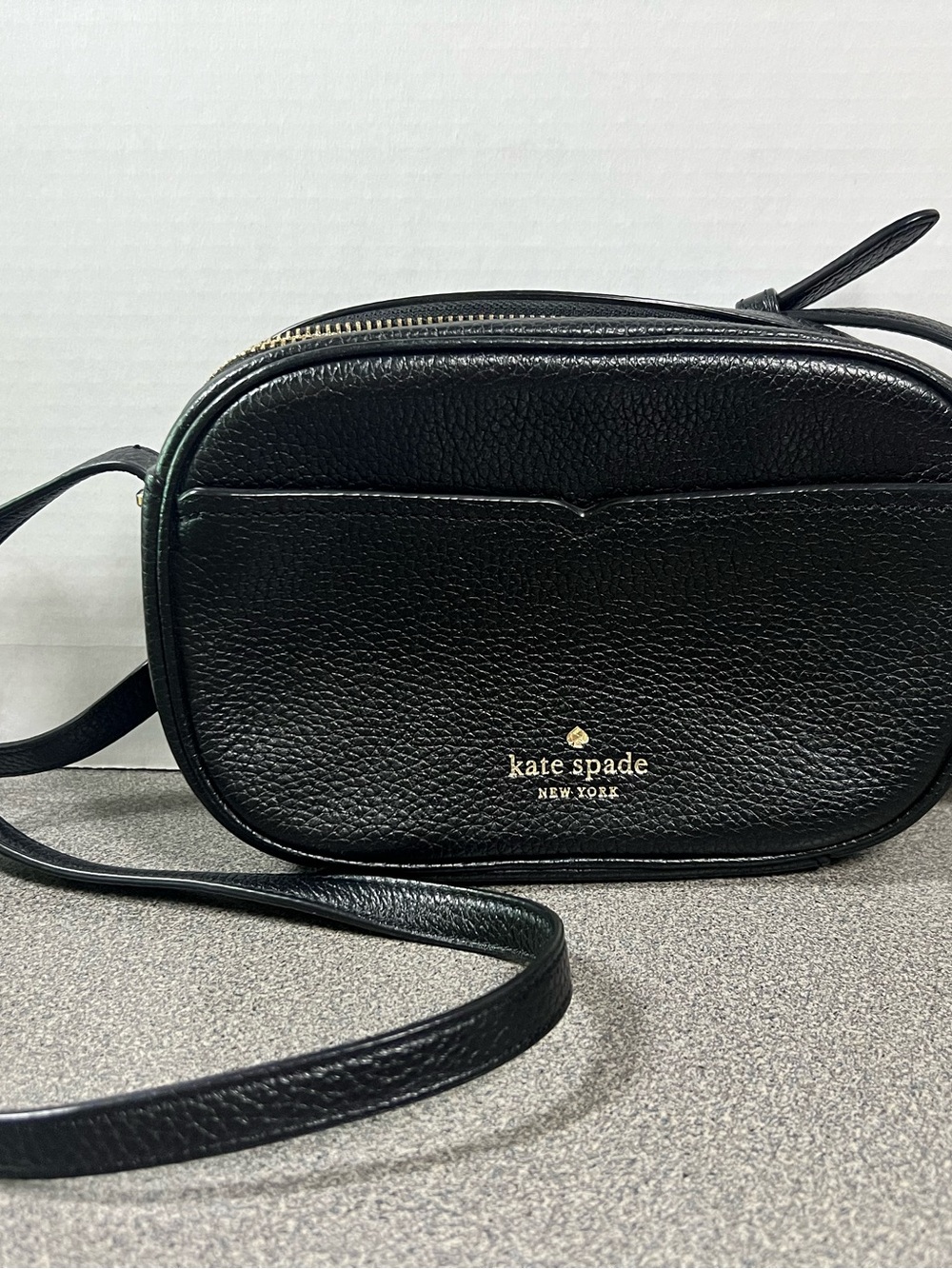 kate spade Black Leather Crossbody Bag